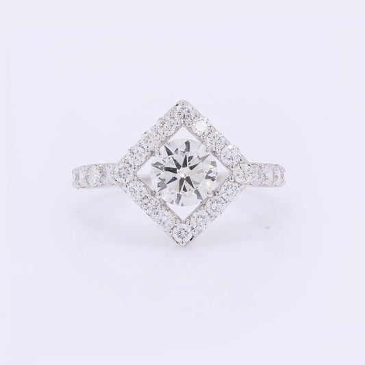 1.96 Carats Lab Grown Diamond 14K Gold Ring