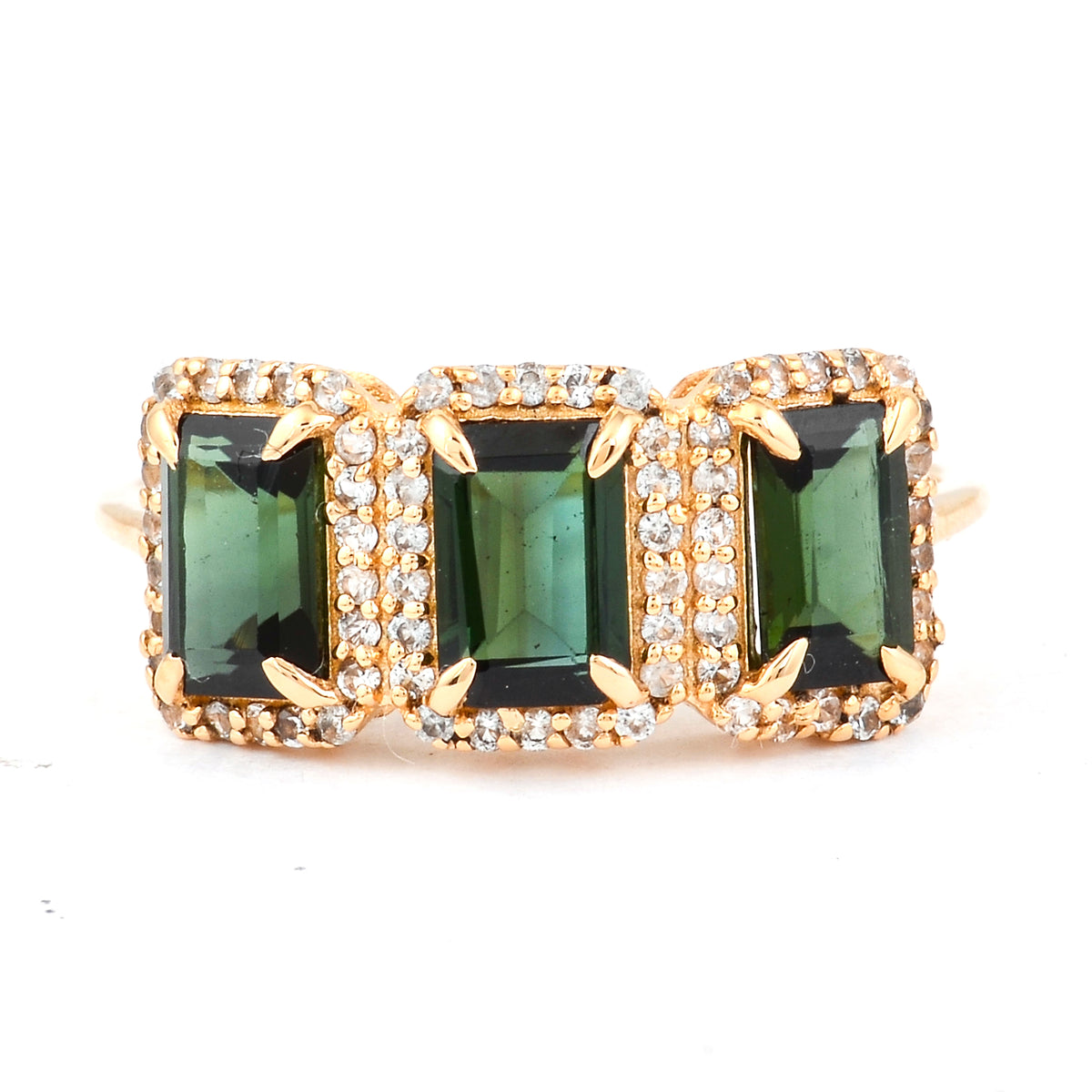 1.86 Ct Octagon Tourmaline 14K Gold Ring