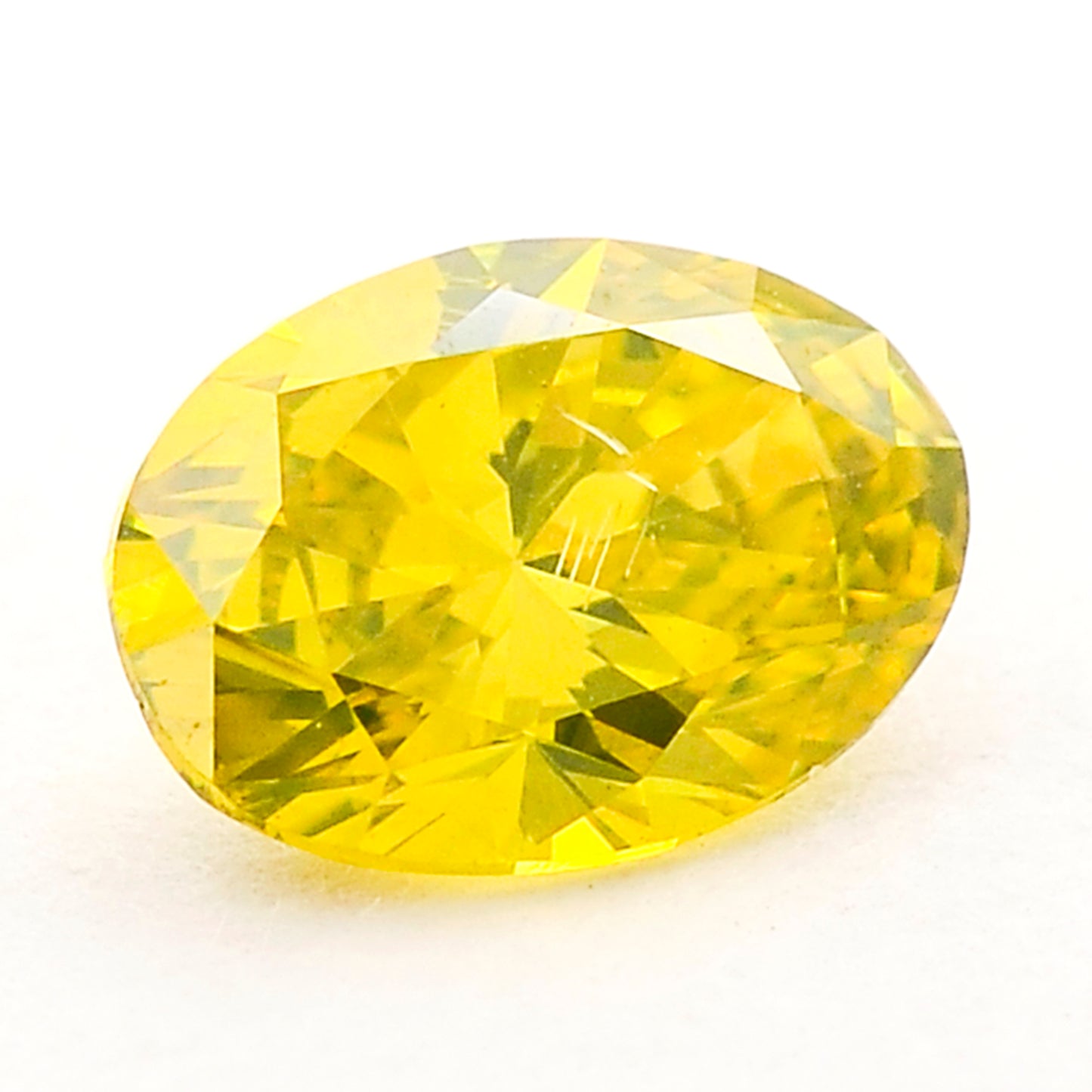 0.54 Yellow Diamond Oval Loose Diamond