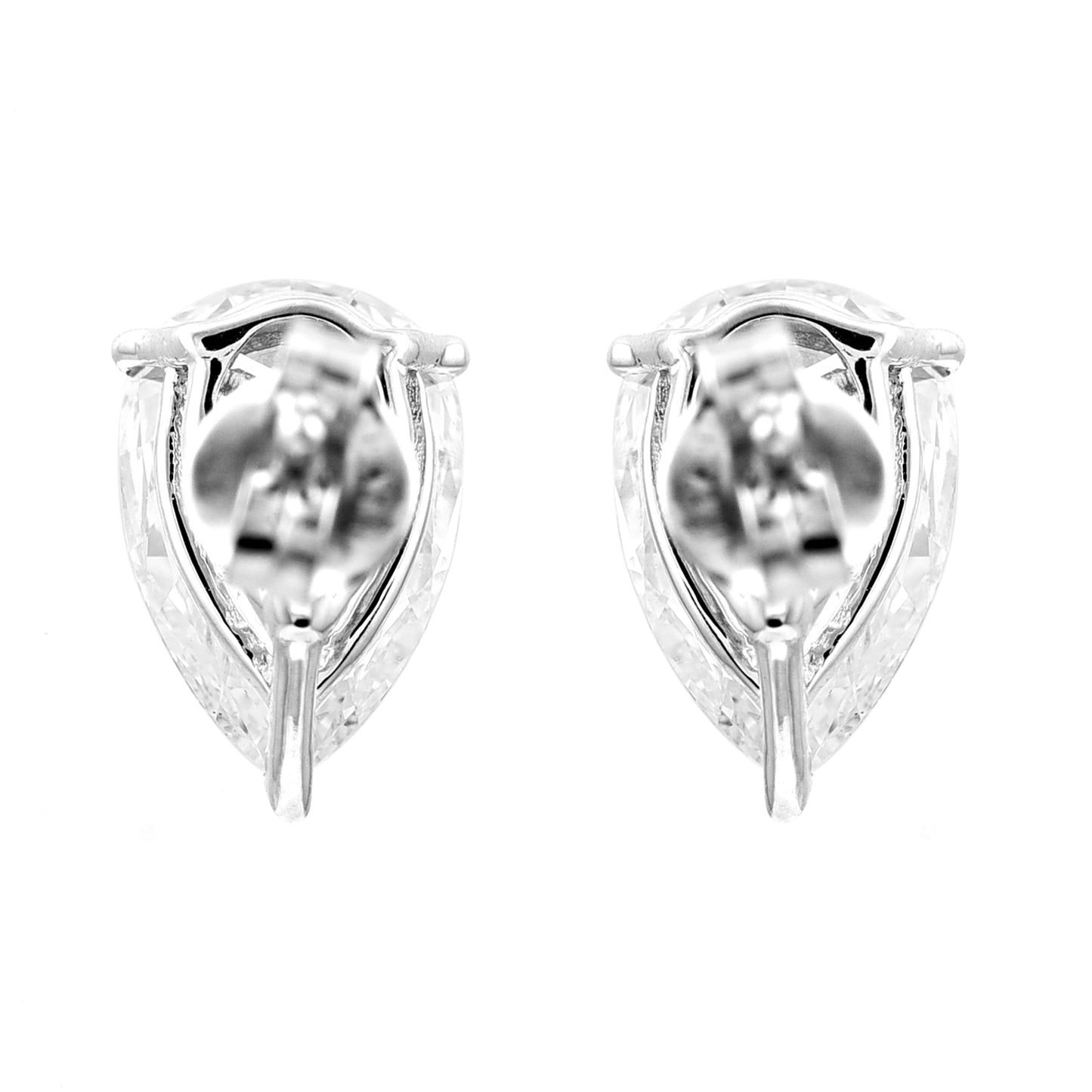 3.68 Carats Lab Grown Diamond 14K Gold Earrings