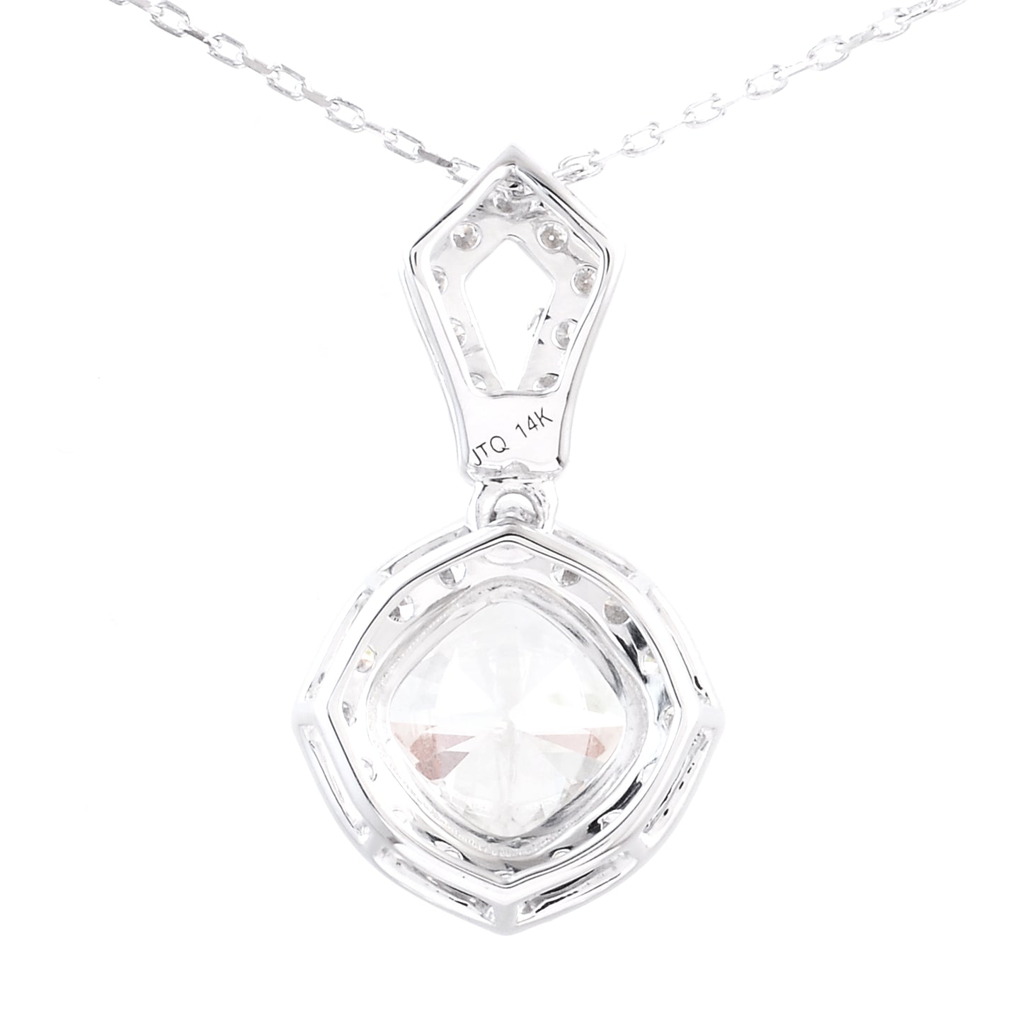 1.52 Carats Lab Grown Diamond 14K Gold Pendant