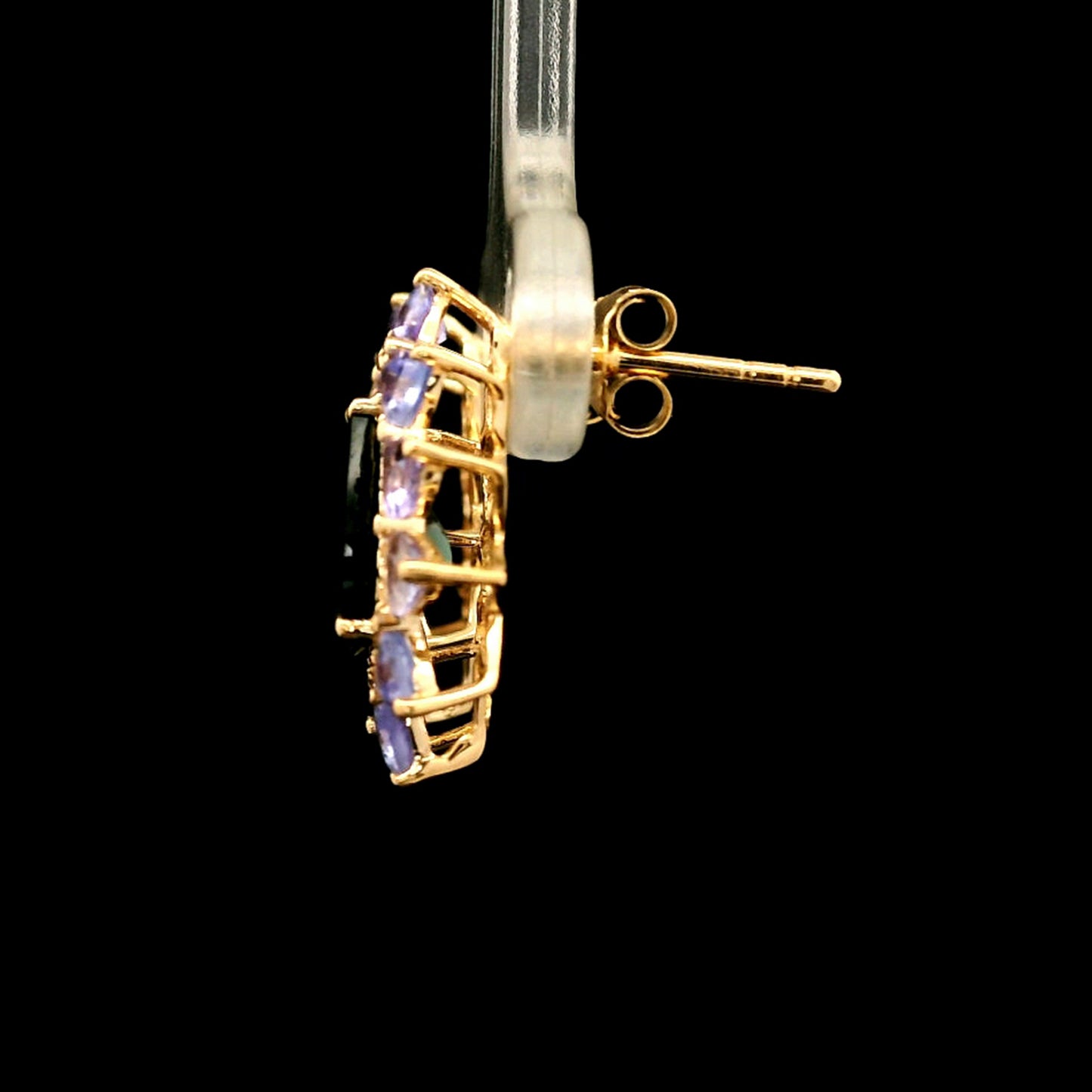 2.94 Ct Pear Tourmaline 14K Gold Earrings