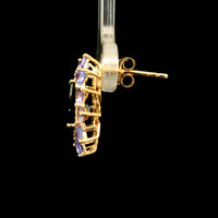 2.94 Ct Pear Tourmaline 14K Gold Earrings