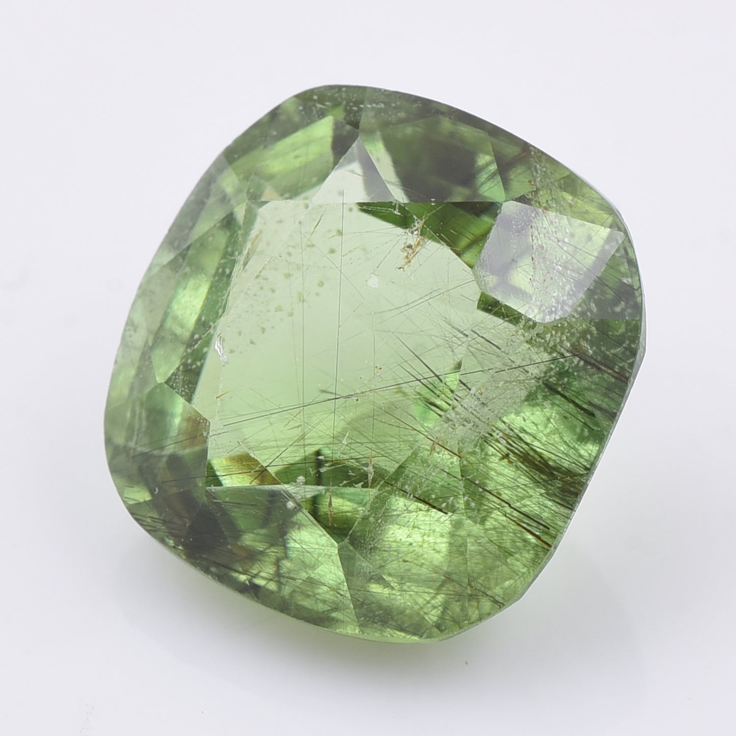 10.5 Natural Peridot Cushion Mixed Cut Gemstone