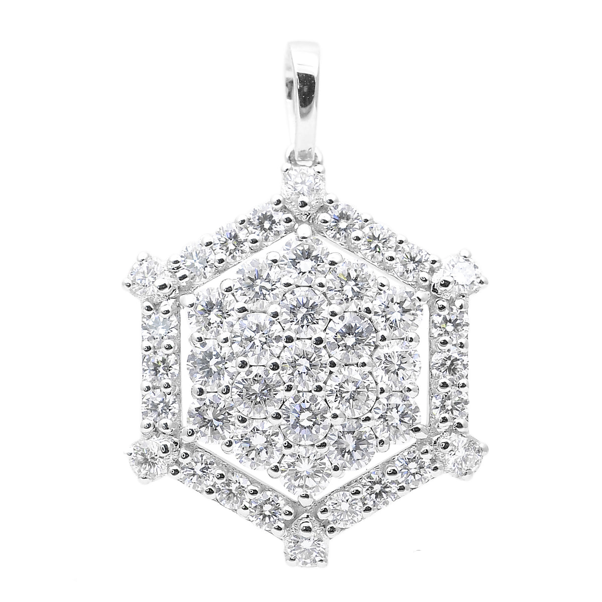 2.06 Carats Lab Grown Diamond 14K Gold Pendant