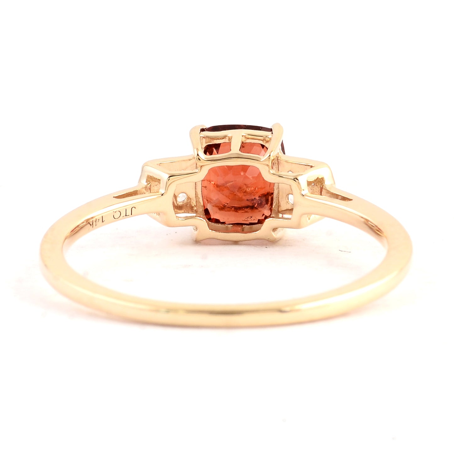 1.14 Ct Square Spinel 14K Gold Ring