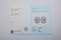 4.96 Carats Lab Grown Diamond 14K Gold Earrings
