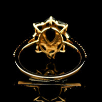 2.75 Ct Pear Sapphire 14K Gold Ring