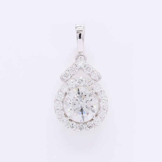 2.13 Carats Lab Grown Diamond 14K Gold Pendant