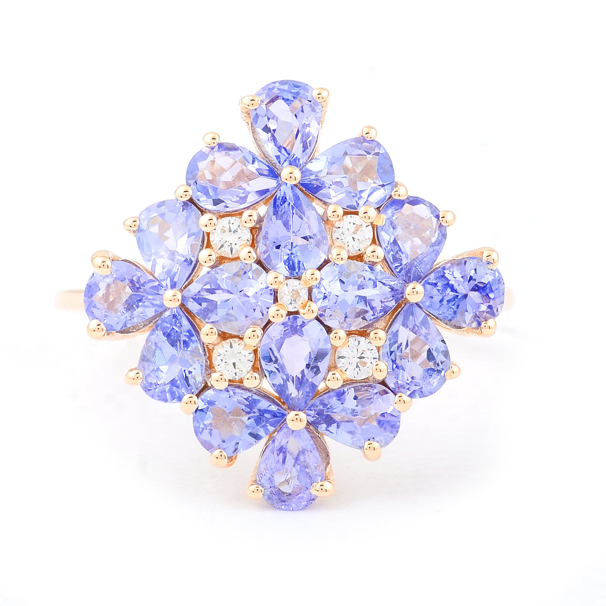 2.25 Ct Pear Tanzanite 14K Gold Ring