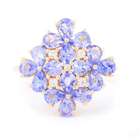 2.25 Ct Pear Tanzanite 14K Gold Ring