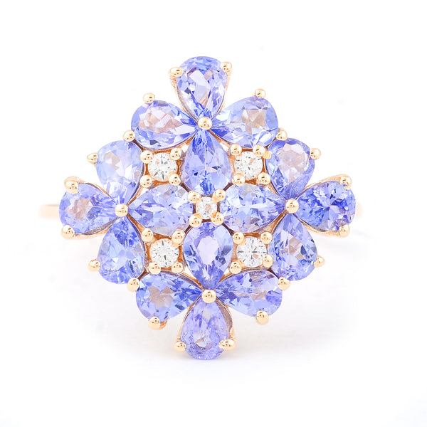 2.25 Ct Pear Tanzanite 14K Gold Ring