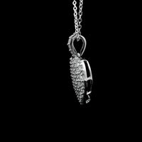 1.38 Ct Round Lab Grown Diamond 925 Sterling Silver Pendant