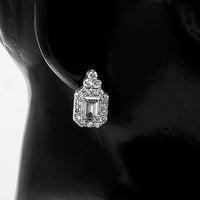 3.82 Carats Lab Grown Diamond 14K Gold Earrings