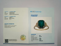 2.61 Ct Octagon Natural Emerald 14K Gold Ring