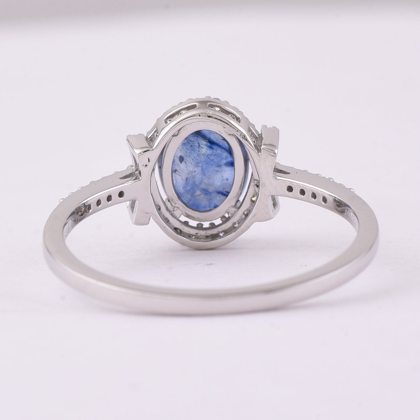 1.62 Ct Oval Mixed Cut Natural Sapphire 950 Platinum Ring