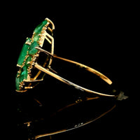 2.05 Ct Oval Emerald 14K Gold Ring