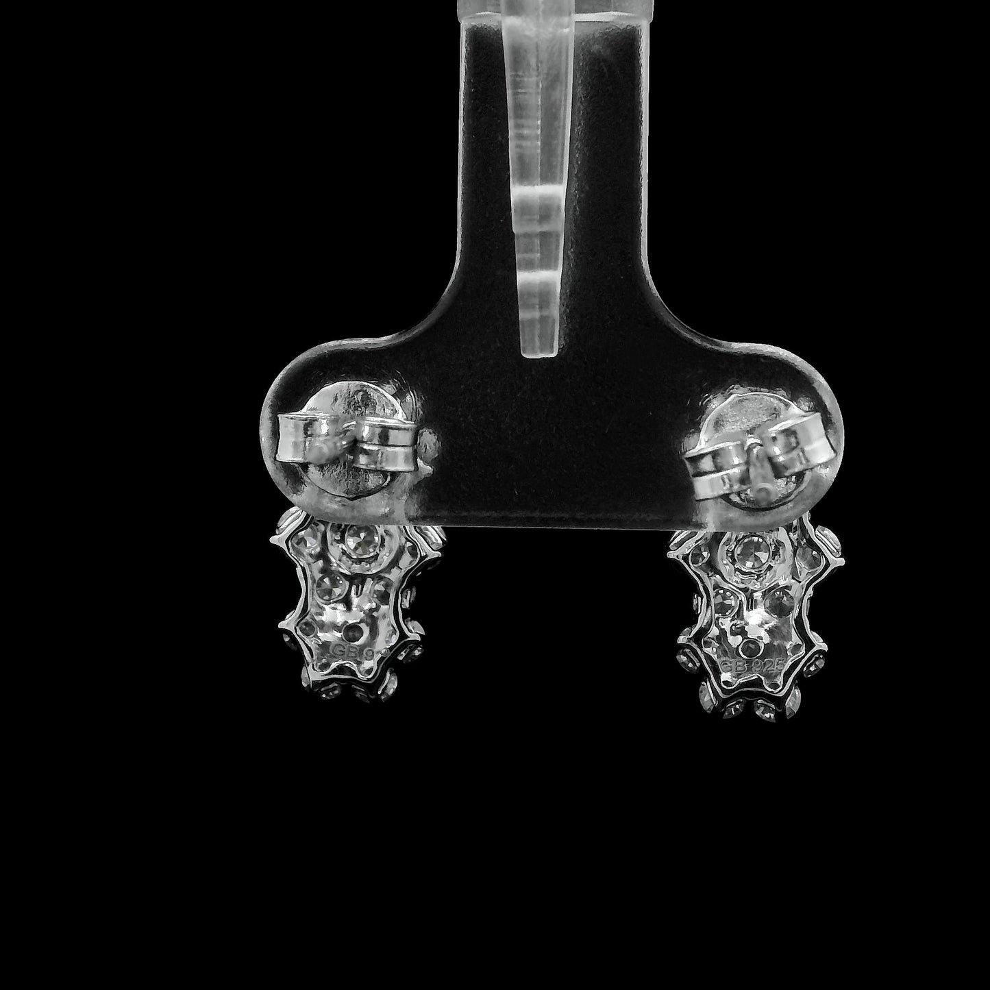 1.80 Ct Round Lab Grown Diamond 925 Sterling Silver Earrings