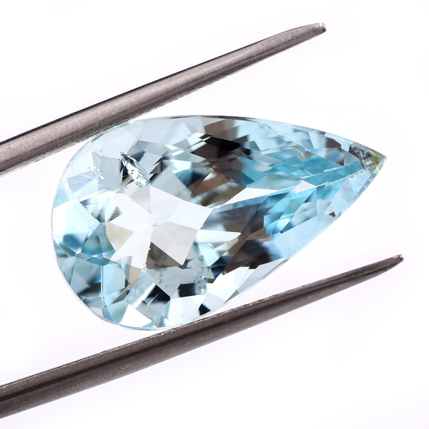 7.46 Natural Beryl Aquamarine Pear Mixed Cut Gemstone