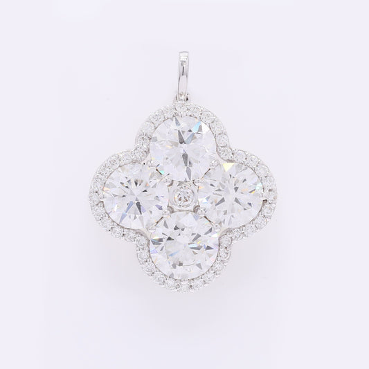 6.88 Carats Lab Grown Diamond 14K Gold Pendant