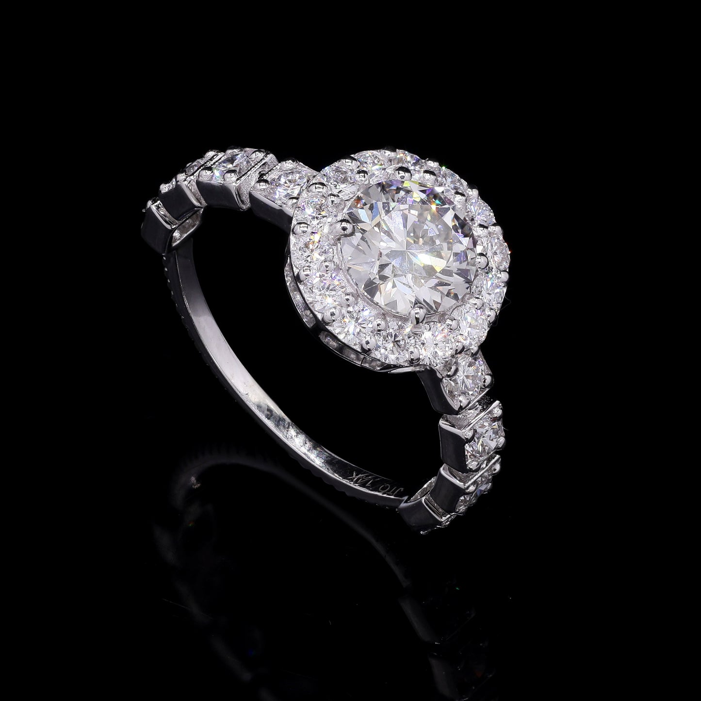 1.99 Carats Lab Grown Diamond 14K Gold Ring