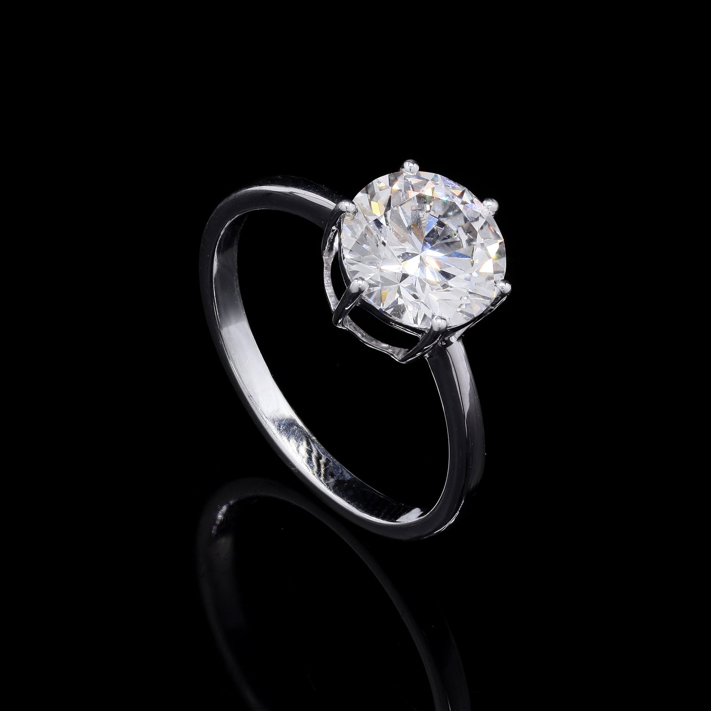 2.13 Carats Lab Grown Diamond 14K Gold Ring