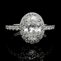 2.07 Carats Lab Grown Diamond 14K Gold Ring