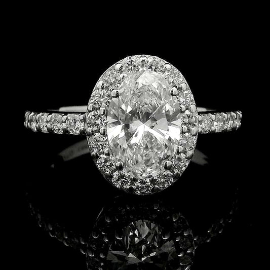 2.07 Carats Lab Grown Diamond 14K Gold Ring