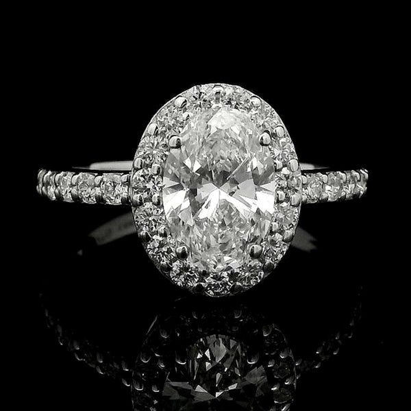 2.07 Carats Lab Grown Diamond 14K Gold Ring
