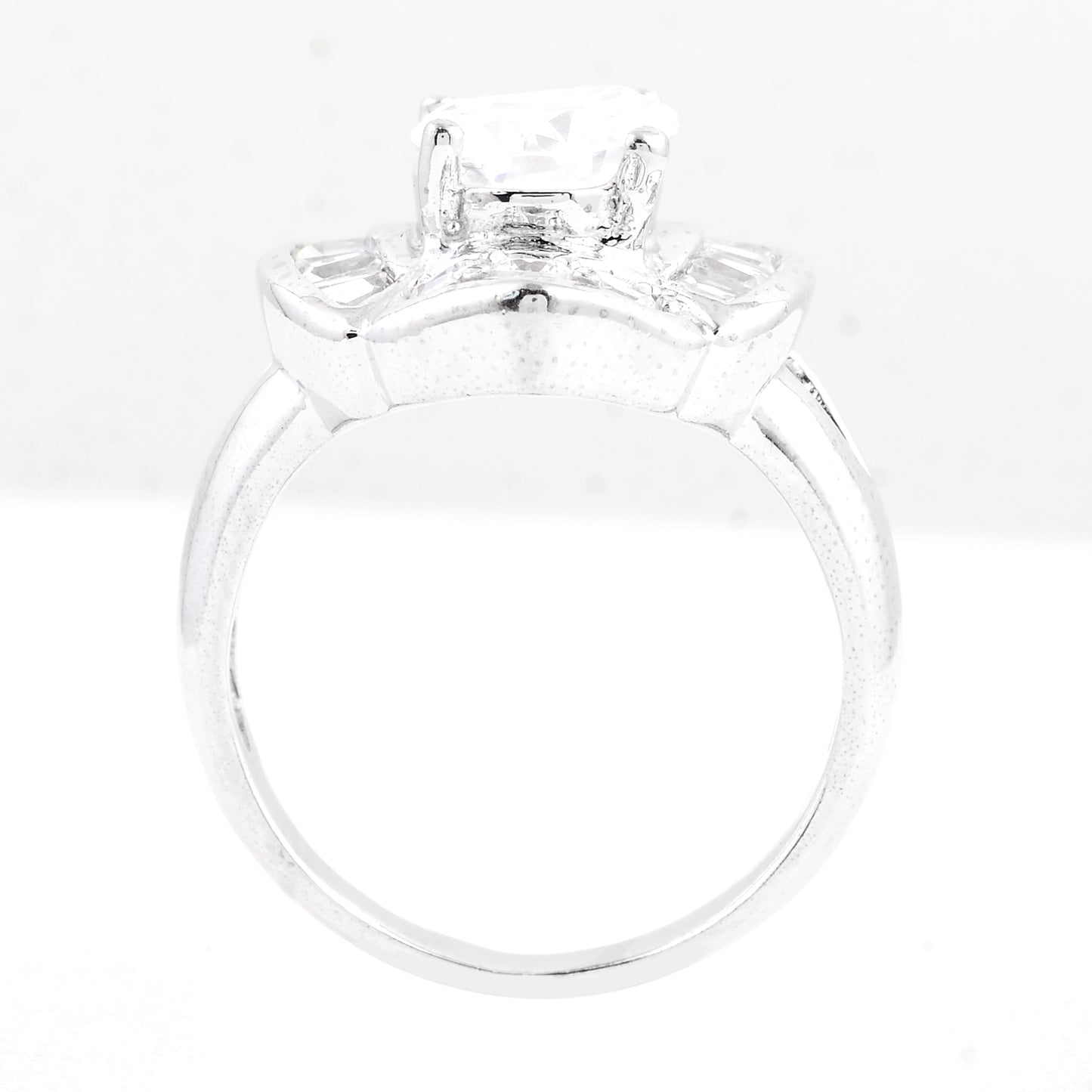 15.48 Ct Cubic Zirconia 925 Sterling Silver Ring