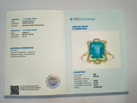 3.37 Ct Octagon Natural Emerald 14K Gold Ring