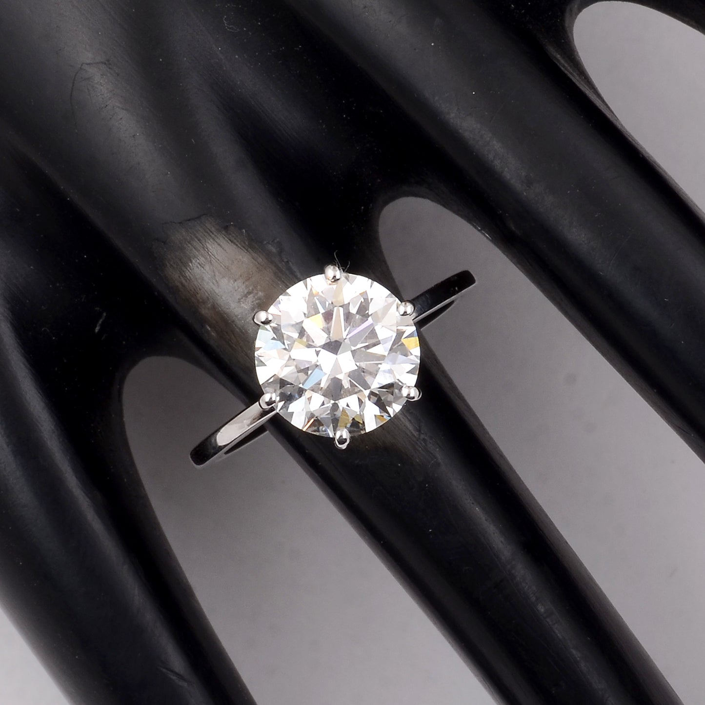 3.06 Carats Lab Grown Diamond 14K Gold Ring