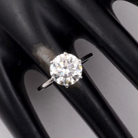 3.06 Carats Lab Grown Diamond 14K Gold Ring