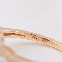 4.01 Ct Oval Ruby 9K Gold Ring