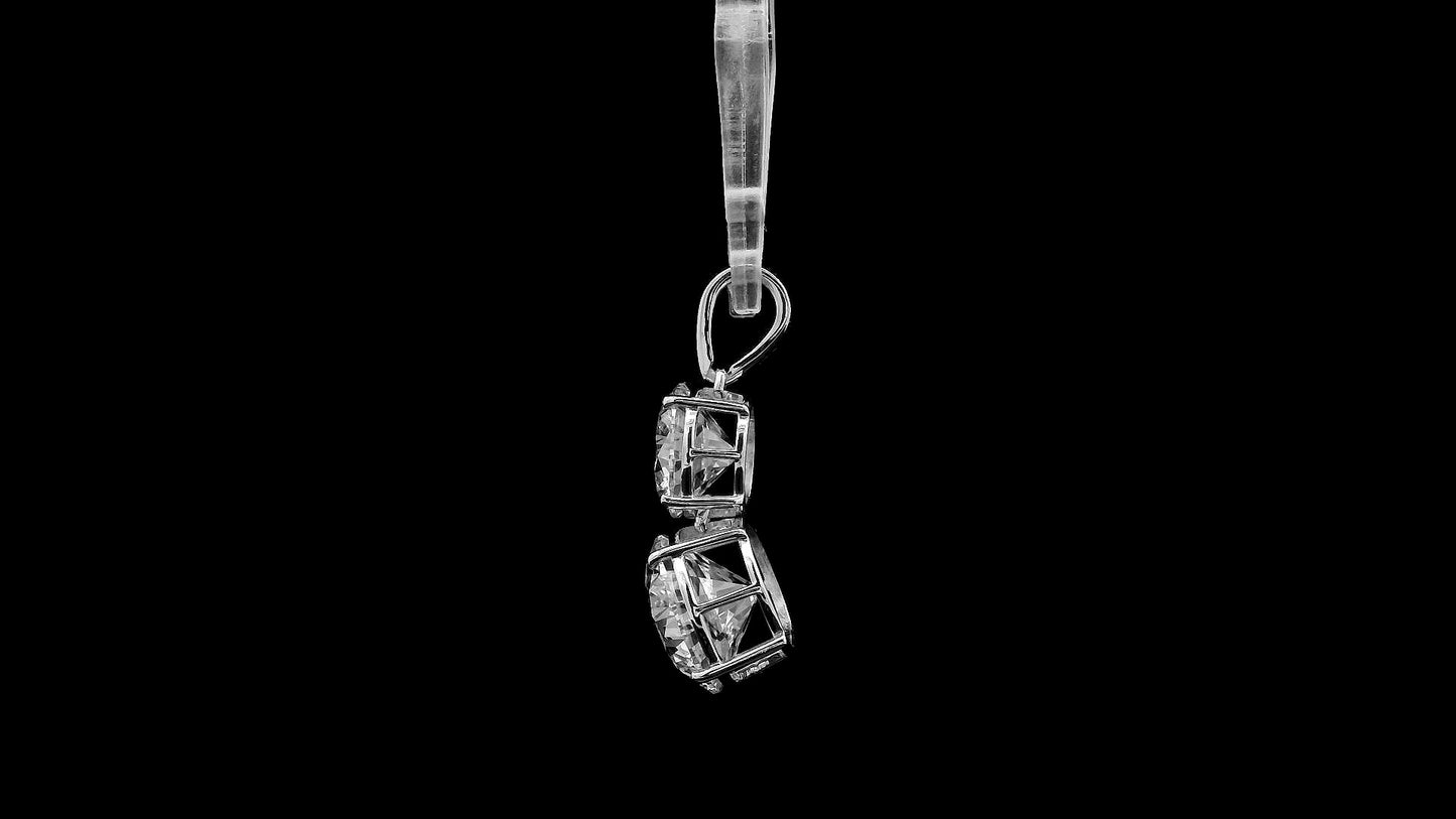 4.89 Ct Round Lab Grown Diamond 14K Gold Pendant