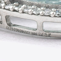 2.92 Ct Pear Mixed Cut Natural Aquamarine 950 Platinum Pendant