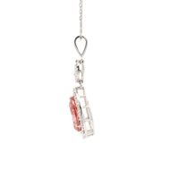 2.03 Carats Pink Lab Grown Diamond 14K Gold Pendant
