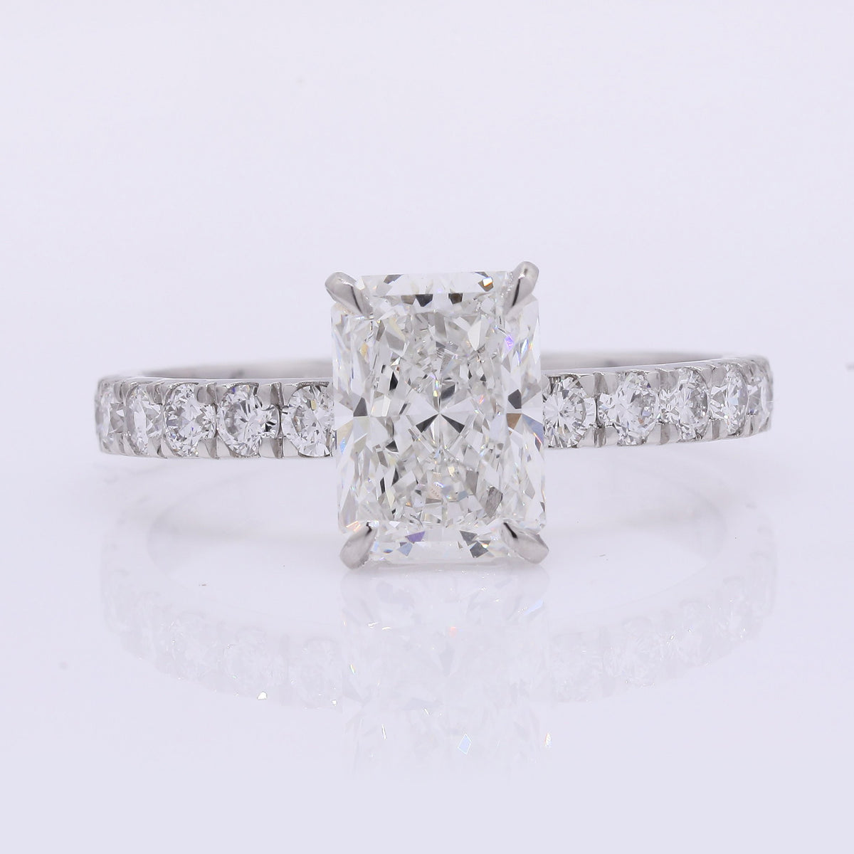 2.48 Carats Lab Grown Diamond 950 Platinum Ring