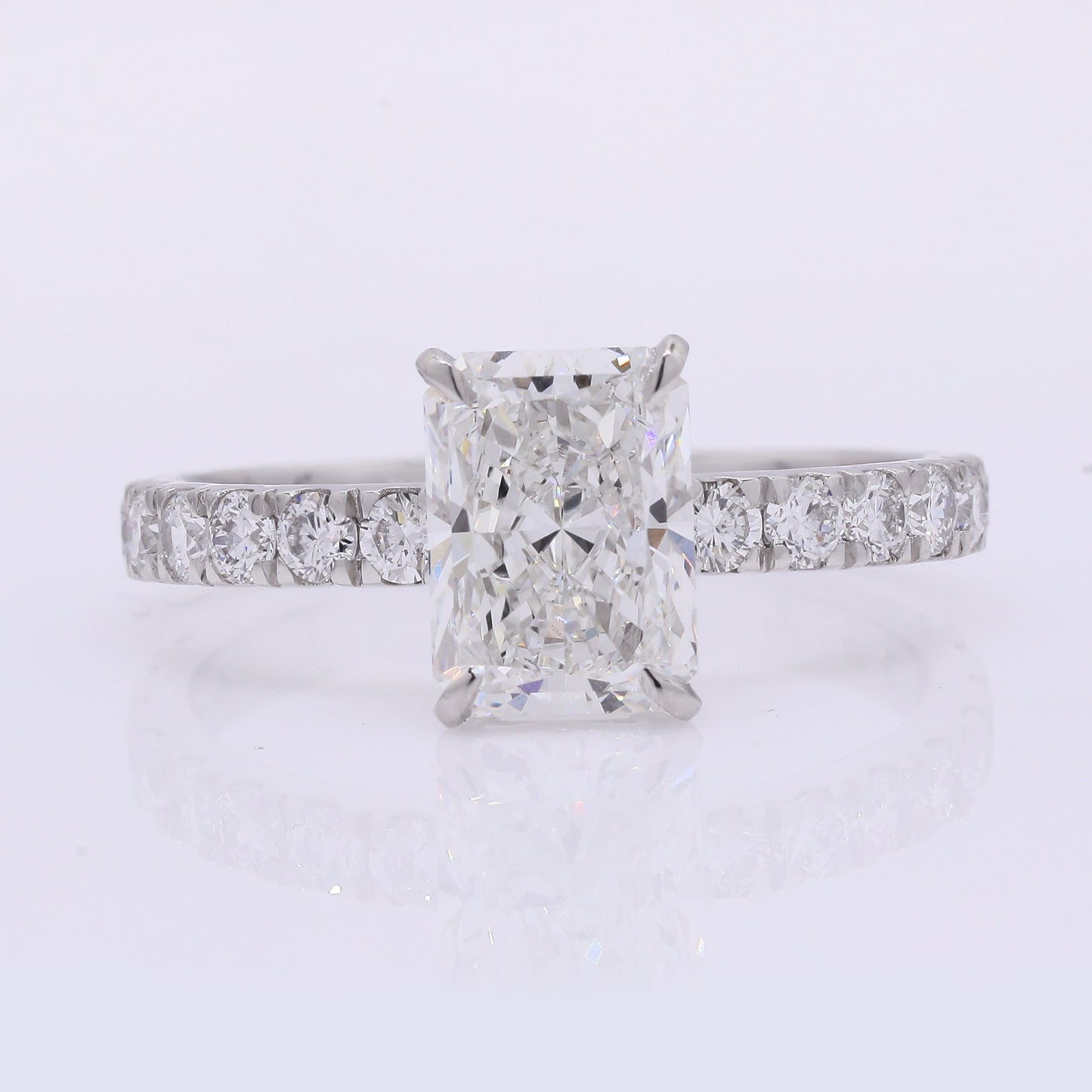 2.48 Carats Lab Grown Diamond 950 Platinum Ring