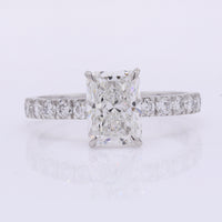 2.48 Carats Lab Grown Diamond 950 Platinum Ring