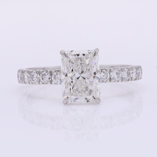 2.48 Carats Lab Grown Diamond 950 Platinum Ring