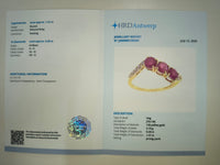 1.61 Ct Round Natural Ruby 14K Gold Ring