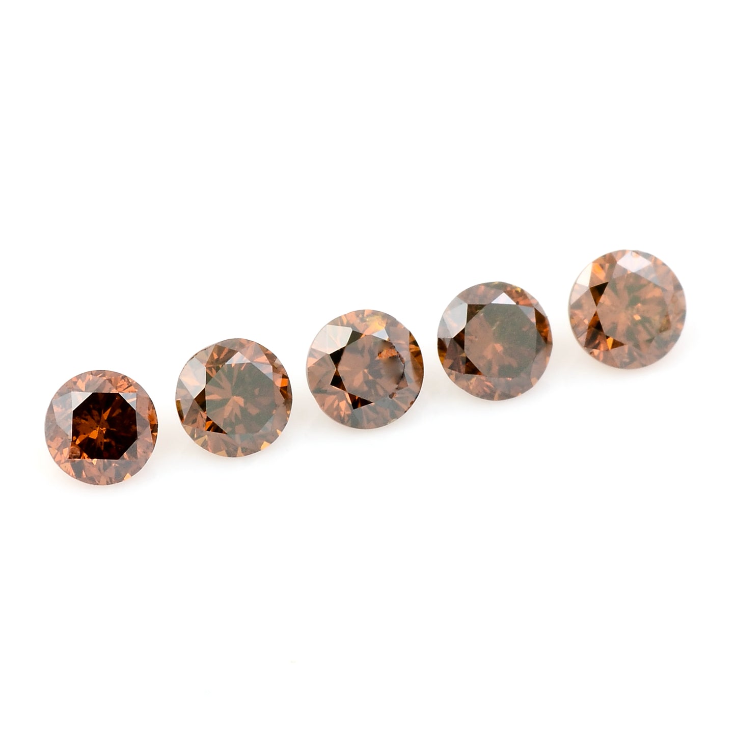0.51 Red Diamond Round Loose Gemstone