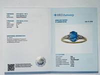 1.94 Ct Oval Cabochon Cut Natural Tanzanite 14K Gold Ring