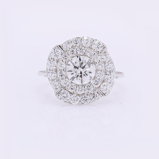 2.40 Carats Lab Grown Diamond 14K Gold Ring