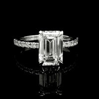 3.18 Carats Lab Grown Diamond 14K Gold Ring