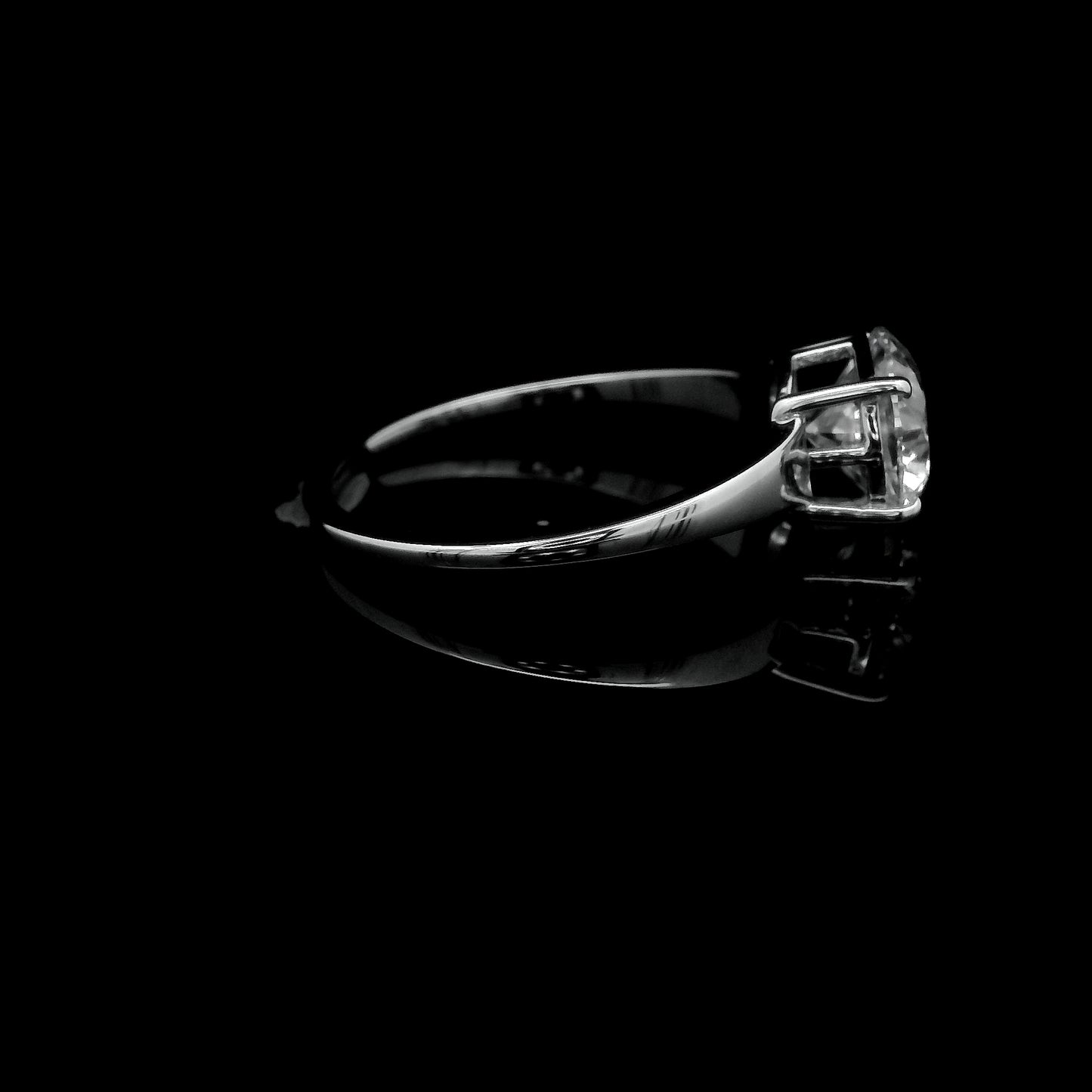 1.57 Ct Round Lab Grown Diamond 14K Gold Ring