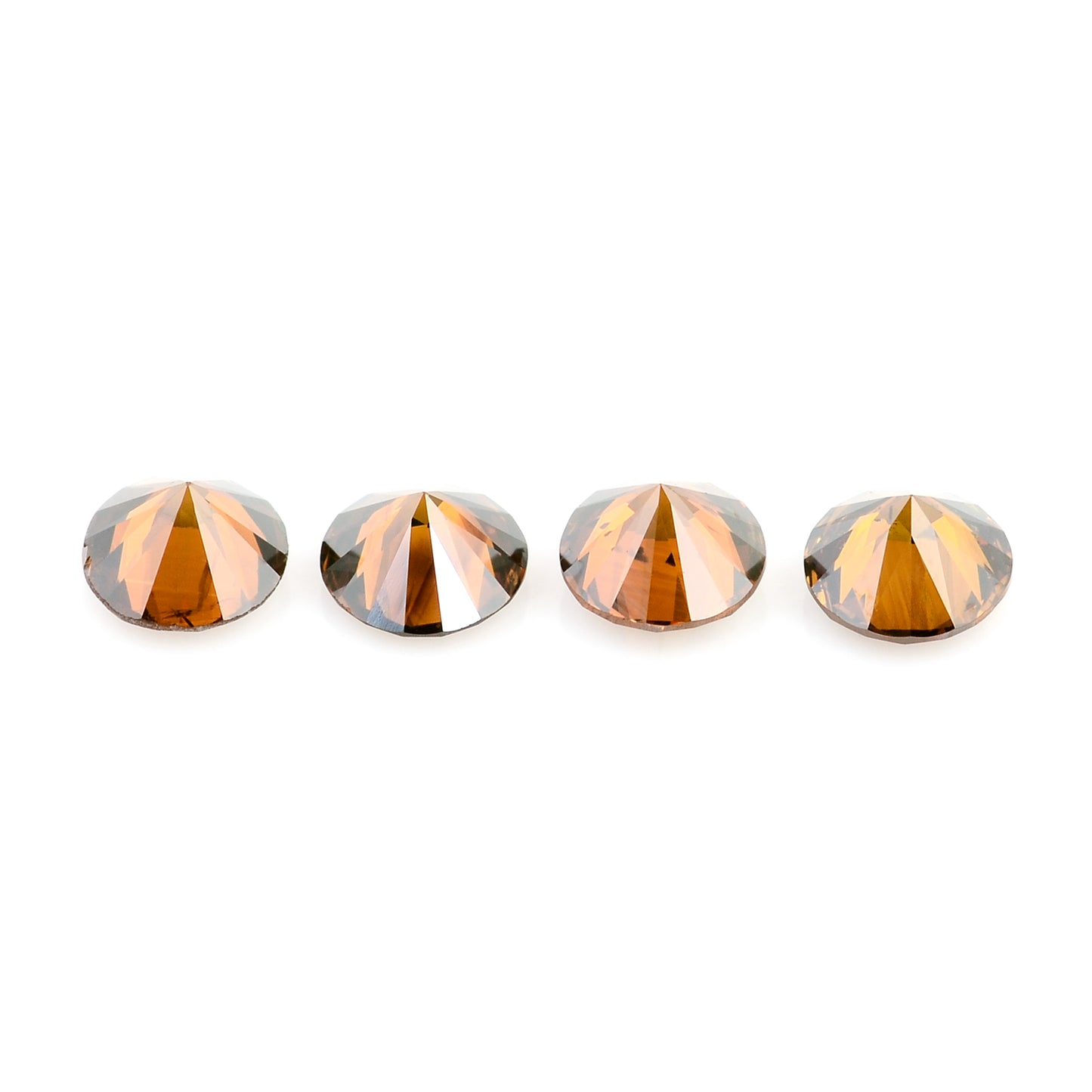 0.56 Red Diamond Round Loose Gemstone