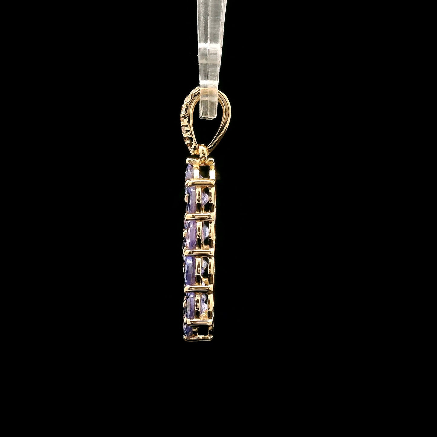 1.93 Ct Round Tanzanite 14K Gold Pendant