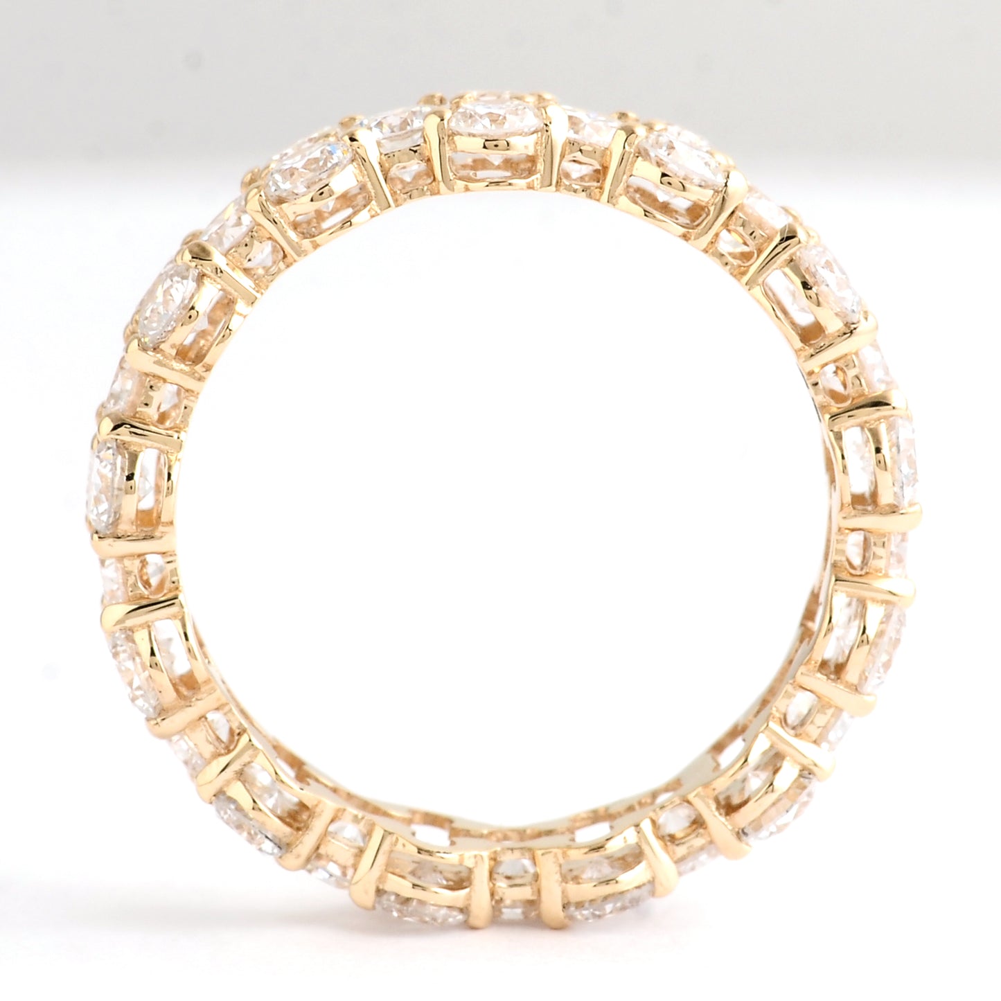 3.08 Carats Lab Grown Diamond 14K Gold Ring